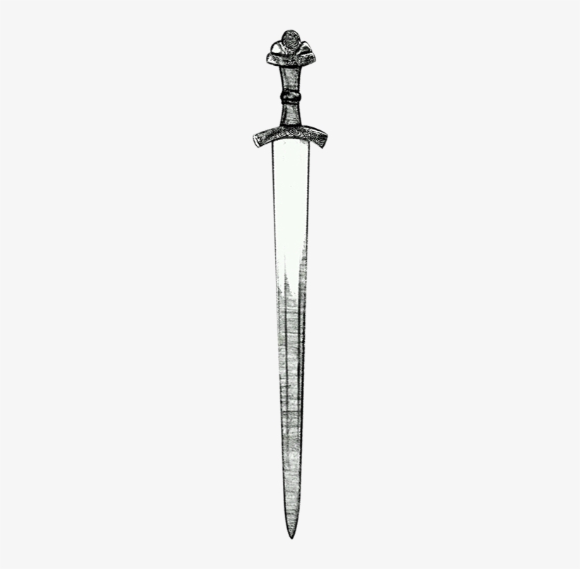 10th C, Viking Sword - Sword Sketch Png, transparent png #1236994