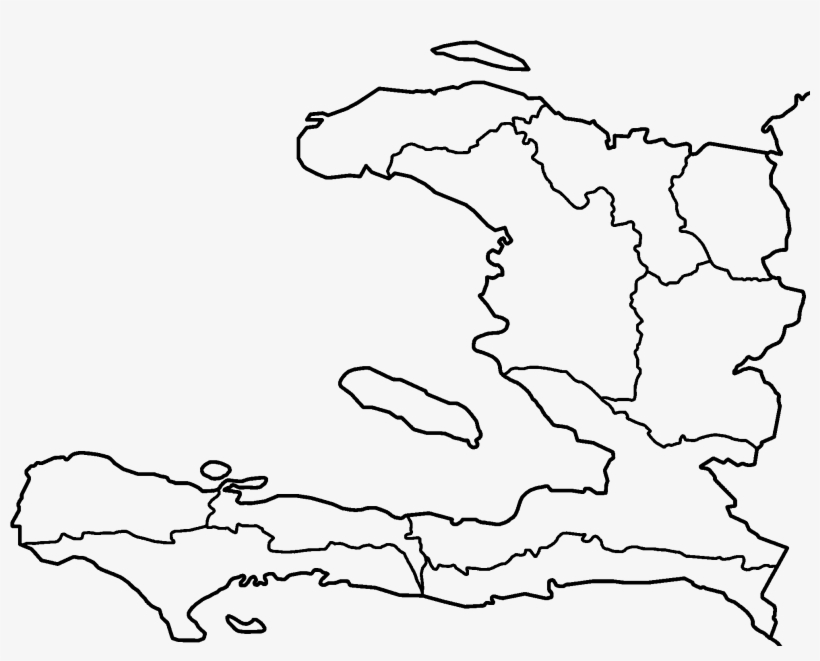 Haiti Departments Blank - Map Of Haiti Png, transparent png #1237051
