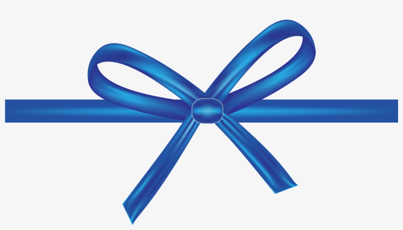 Shoelace Knot Blue Ribbon Bow Tie - Ribbons And Bows, transparent png #1237450