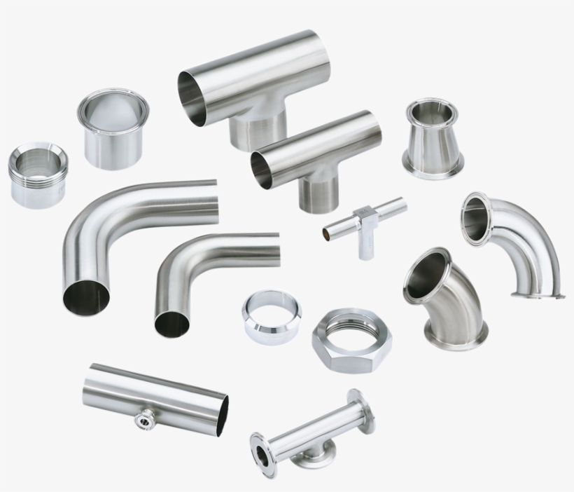 Stainless Steel Railing Accessories - Steel Pipe Fittings Png, transparent png #1237724