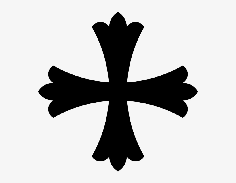 Emt Svg Maltese Cross Clipart Black And White - Cross Patonce, transparent png #1238125