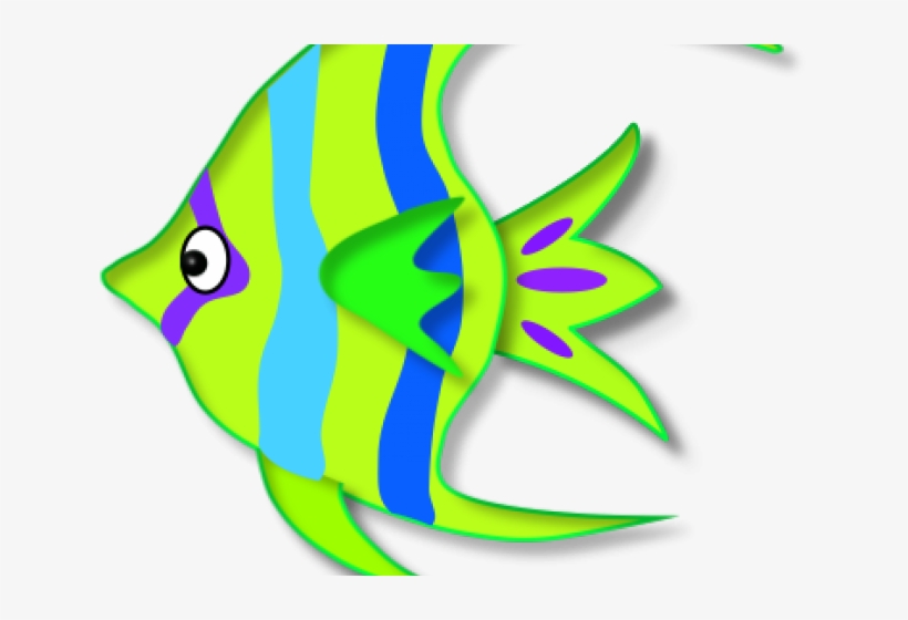 Fish Clipart Green - Fish Clipart, transparent png #1238273