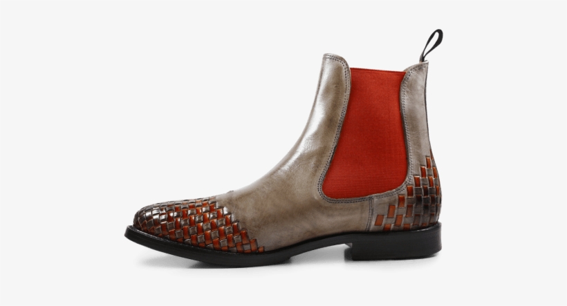 Ankle Boots Molly 10 Smoke Interlaced Orange Elastic - Chelsea Boot, transparent png #1238321