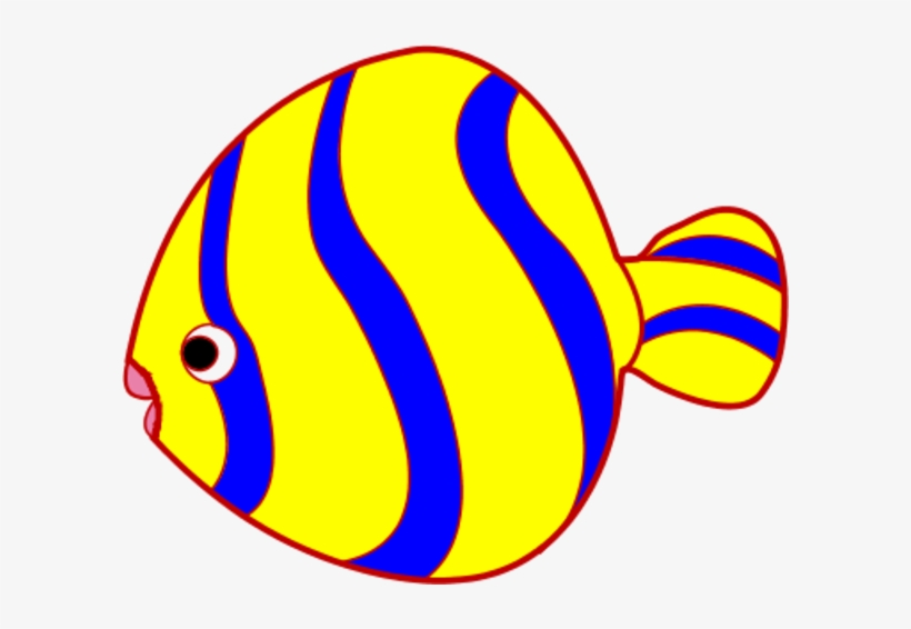 Cute Fish Clipart - Clipart Of Yellow Fish, transparent png #1238351