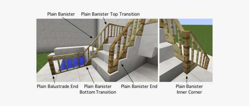 Placing Balustrades - Minecraft Balustrade, transparent png #1238551