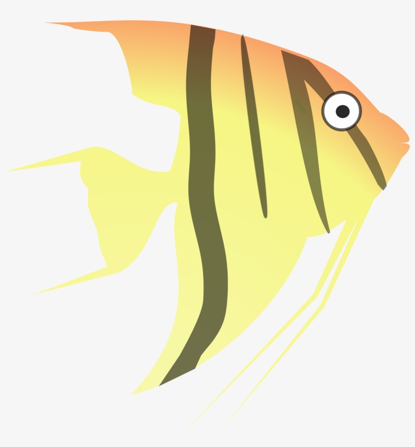 Free Angel Fish Clipart - Cartoon Angel Fish Png, transparent png #1238709
