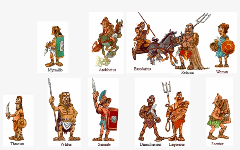 While Leading Lions On A Lead, And Making An Elephant - Types Of Gladiator, transparent png #1239459