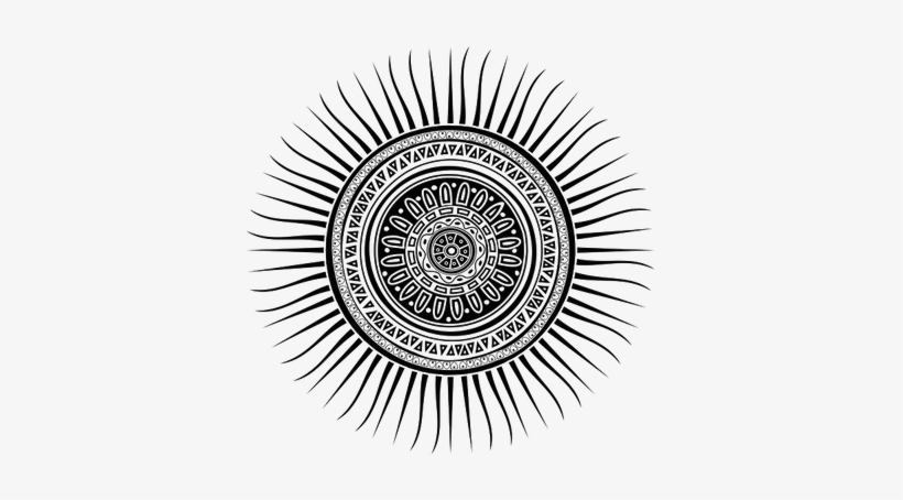 Spirit - Mayan Sun Symbol Tattoo, transparent png #1239869