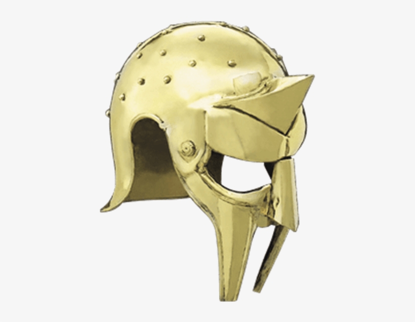 Brass Gladiator Arena Helmet - Helmet, transparent png #1239886