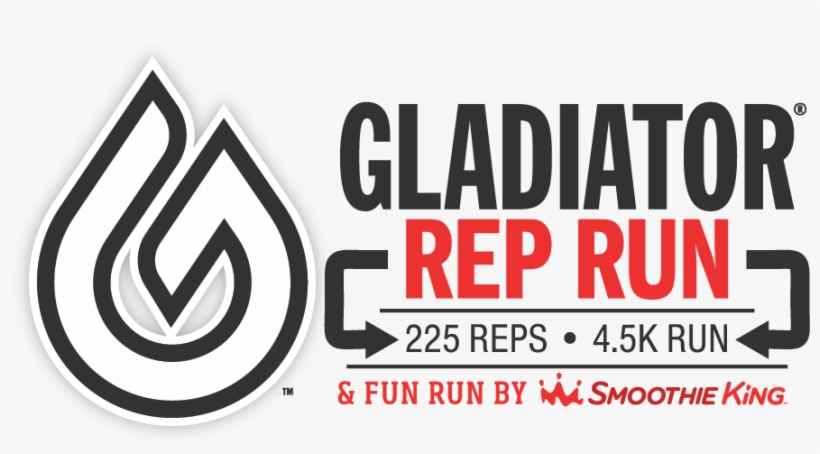 Gladiator Rep Run Logo - Logo, transparent png #1239910