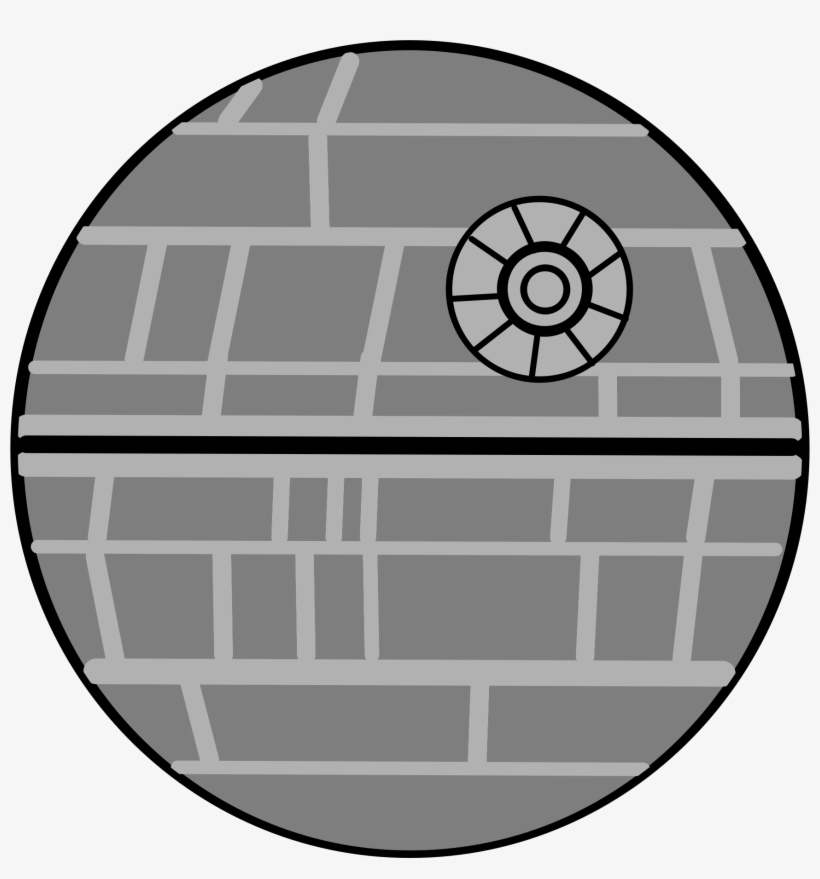 Death Star Banner Black And White Stock - Star Wars Death Star Clipart, transparent png #1240088