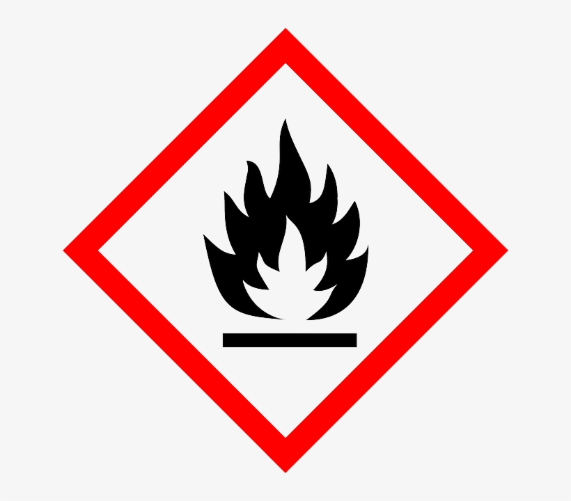 Flame, Fire, Flammable, Inflammable, Warning, Attention - Chemical Hazard Symbols Flammable, transparent png #1240259