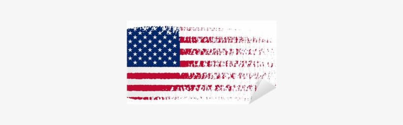 Vinilo Pixerstick Pincelada Bandera De Estados Unidos - American Flag, transparent png #1240429