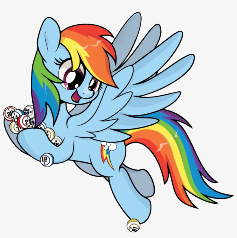 Dsana, Background Removed, Bingo, Bingo Balls, Comics, - Rainbow Dash, transparent png #1241110