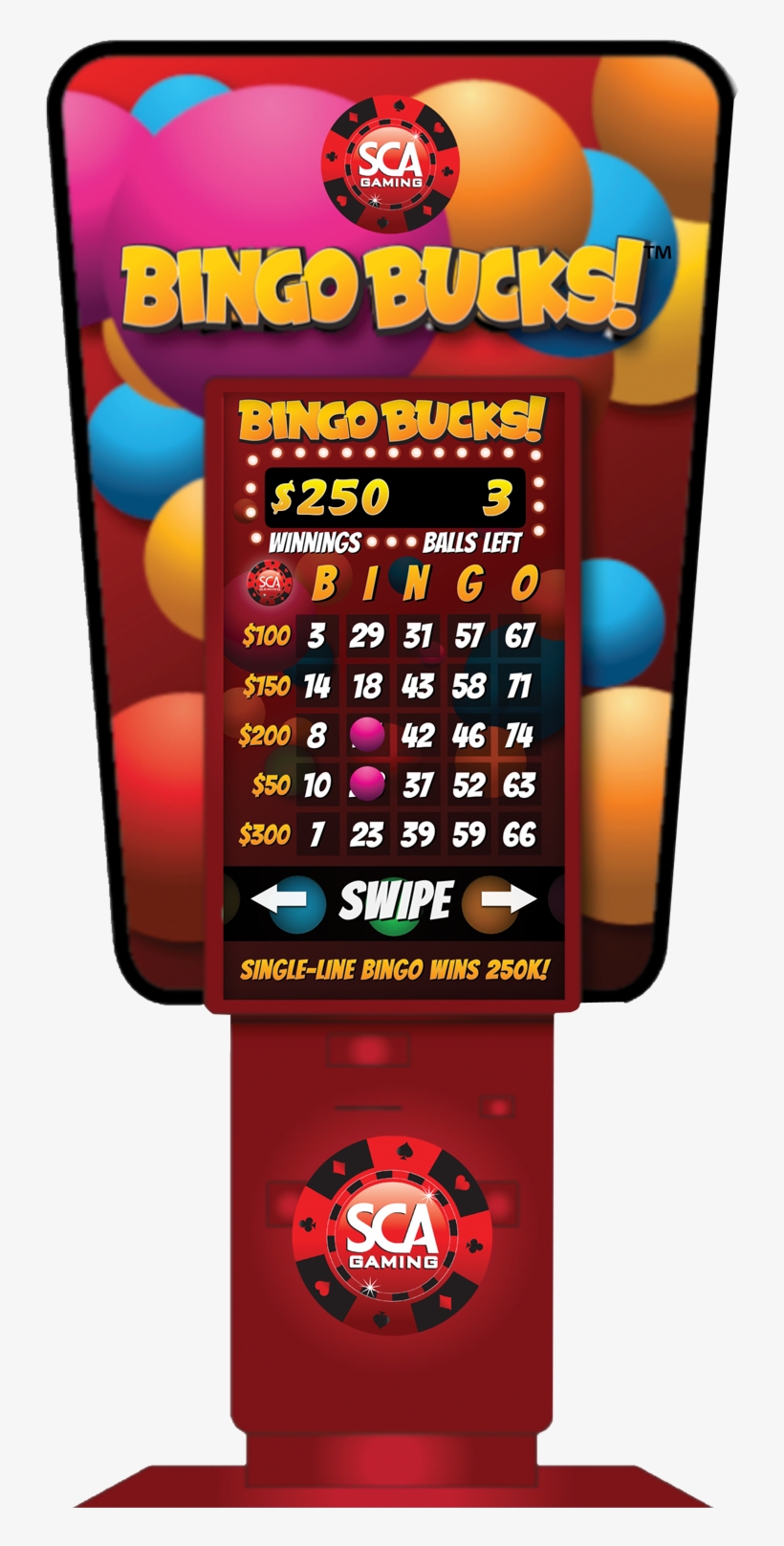 Sca's Bingo Bucks Is Offered As A Digital Kiosk Game - Sca Gaming, transparent png #1241146