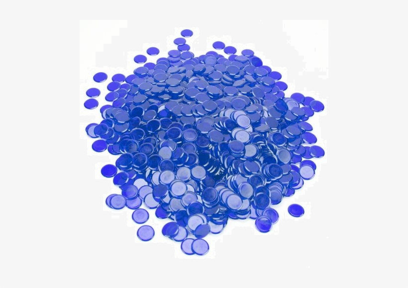 1000 Pack Blue Bingo Chips, transparent png #1241619