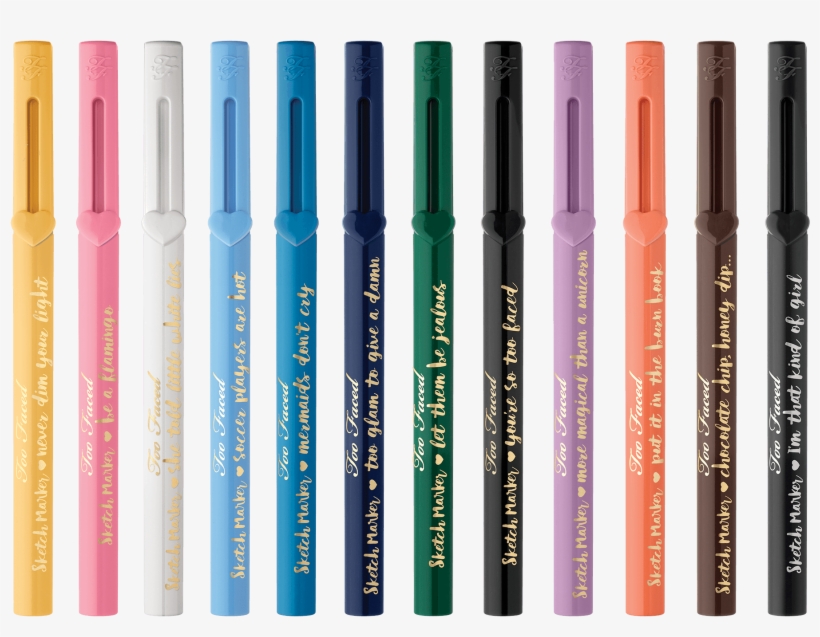 Quick View - Too Faced Sketch Marker Liquid Art Eyeliner, transparent png #1242023