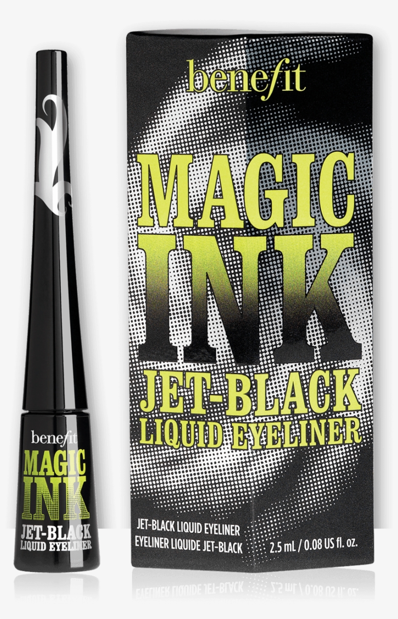 Magic Ink Black Liquid Eyeliner - Benefit Cosmetics - Magic Ink Liquid Eyeliner, transparent png #1242308
