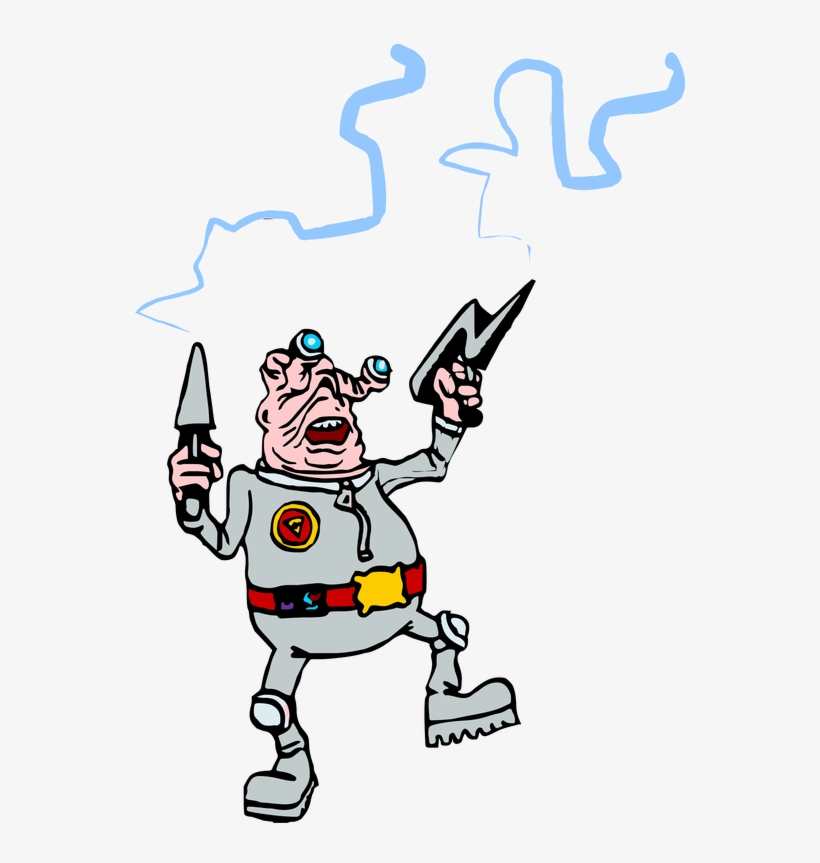 I Found These Classic Free 1998 Clipart Images Of Aliens - Cartoon, transparent png #1242315