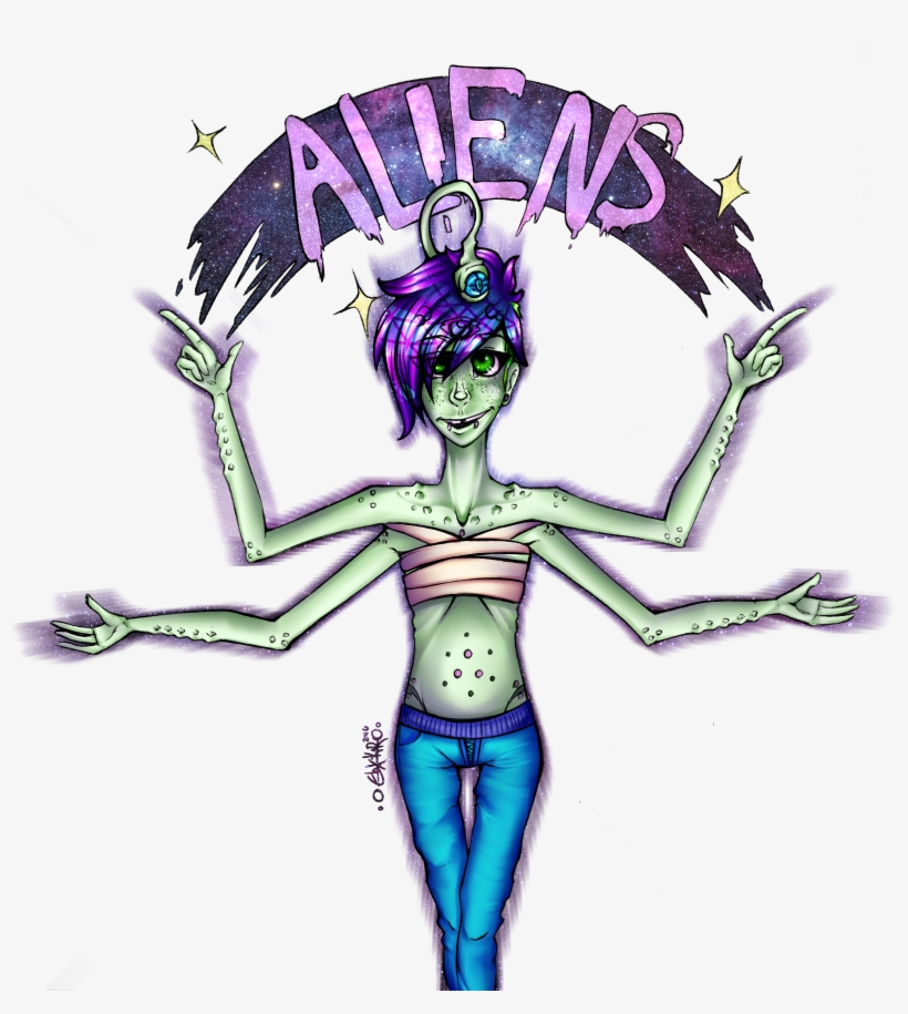 Aliens - Illustration, transparent png #1242343