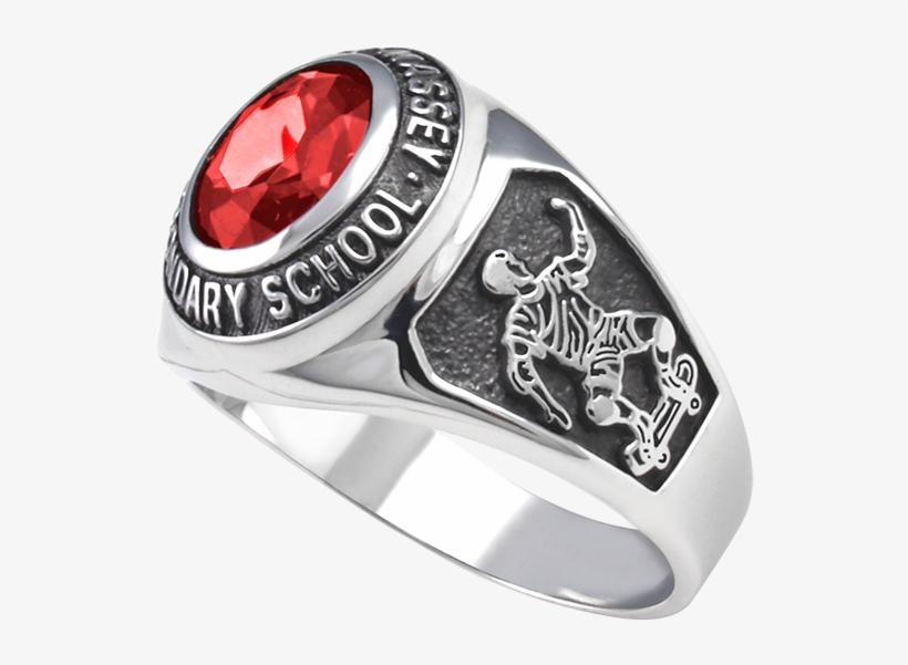 Ring One Sideb Red Stone - Ring Stone Png, transparent png #1242447
