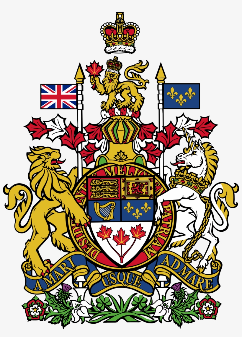 Canadian Coat Of Arms, transparent png #1242719