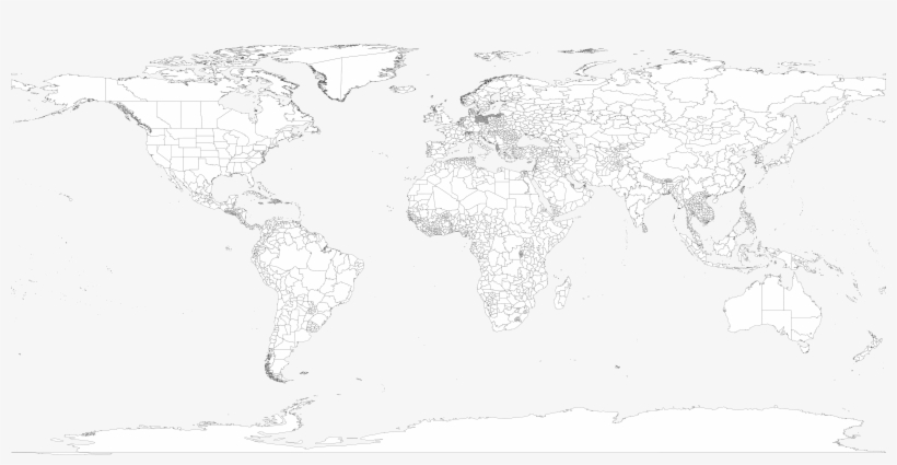 38, July 26, 2012 - World Map Blank No Borders, transparent png #1242800