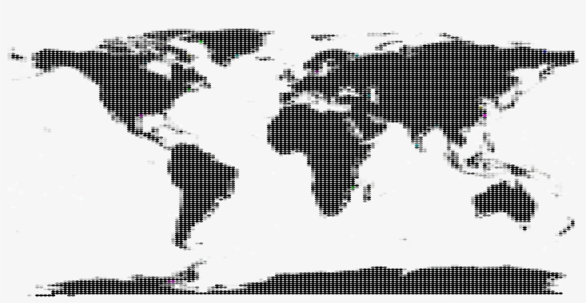 World Map Globe Outline Maps - Fin Whale Map Of Distribution, transparent png #1242952