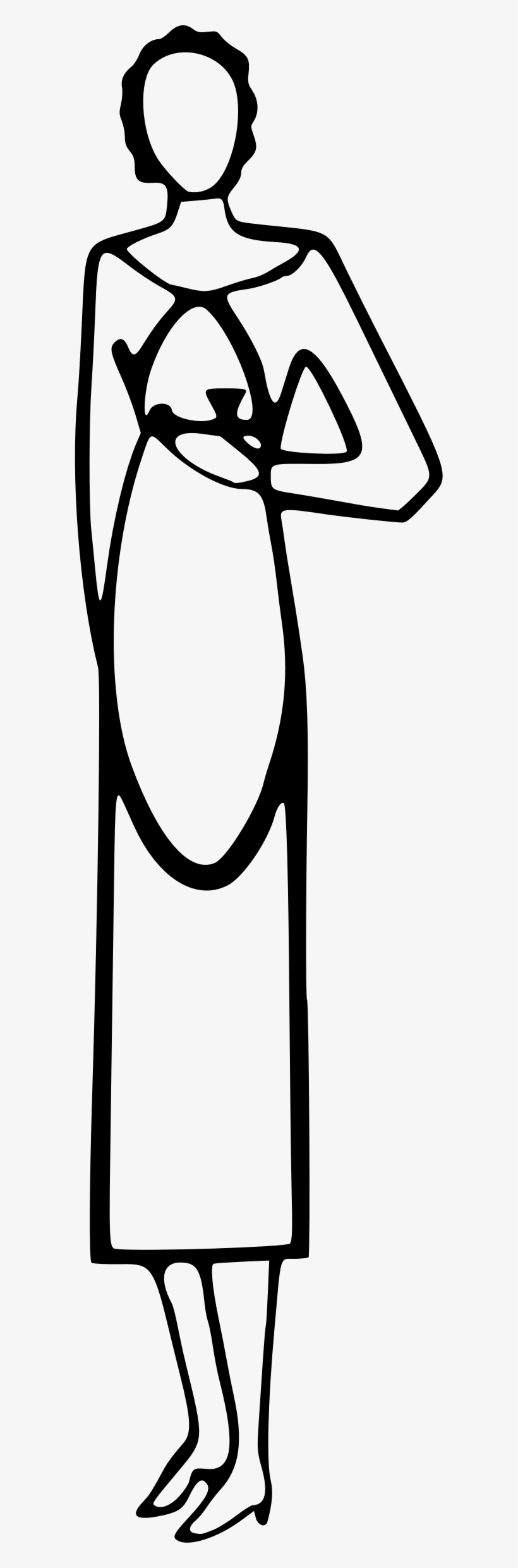 This Free Icons Png Design Of Simple Waitress, transparent png #1243289