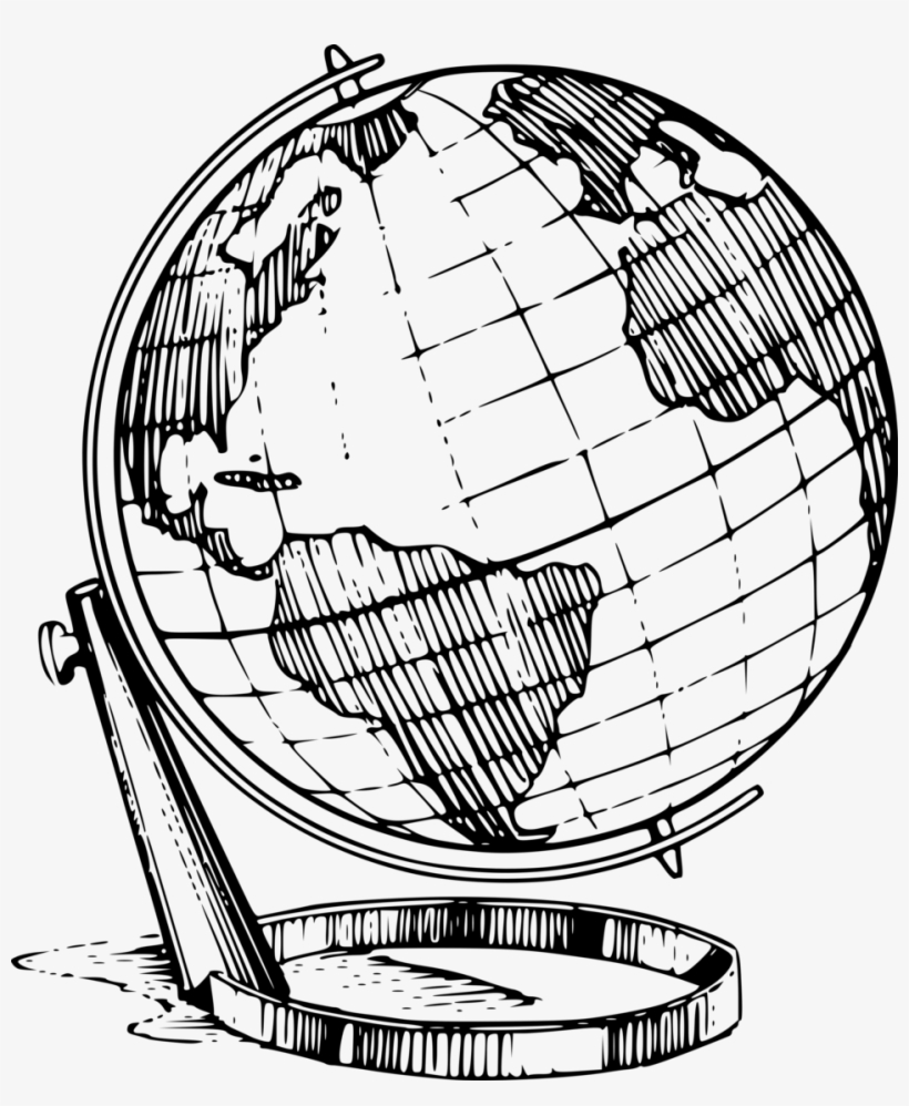 Globe Drawing, transparent png #1243429
