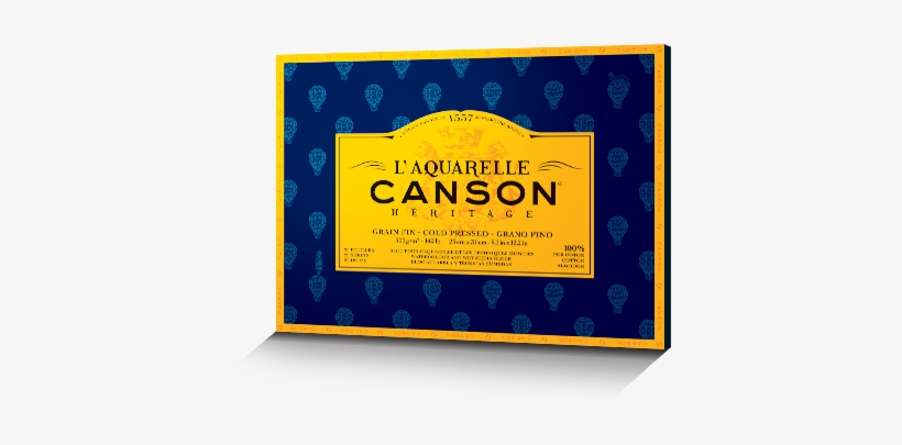 Cold Pressed Learn More - Canson Heritage Watercolour Paper, transparent png #1243679