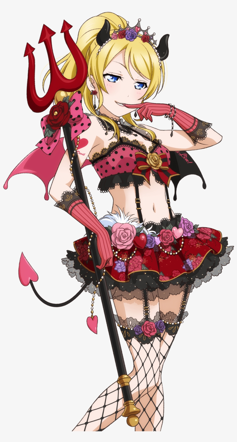 Devil Horns Transparent Background Download - Love Live Eli Devil, transparent png #1243713