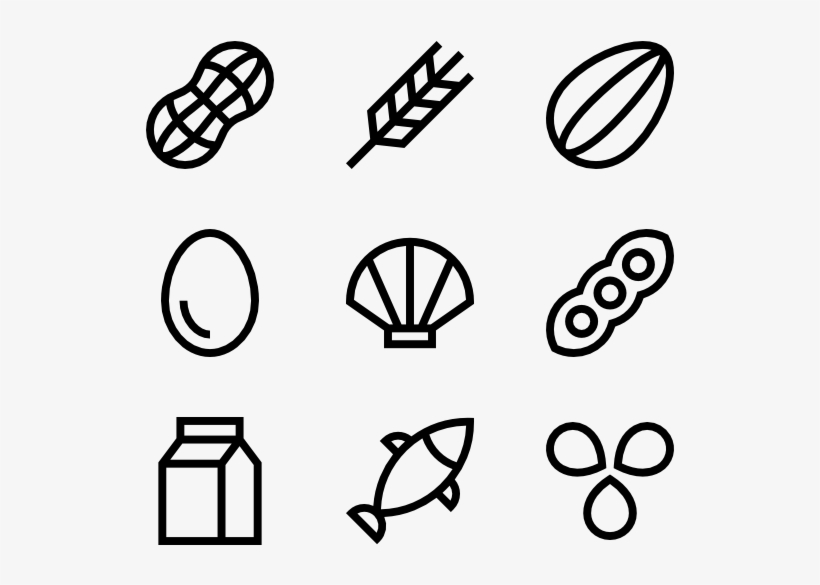 Allergenic Food - Hand Drawing Icon Png, transparent png #1244054