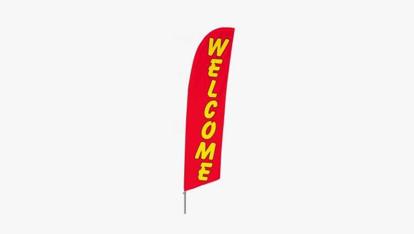 Bowflag Stock Design Welcome Flag Banner - Banner, transparent png #1244227
