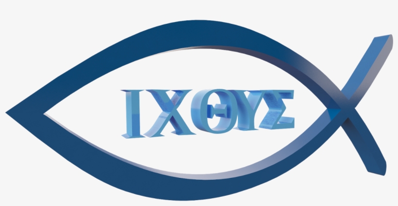Ichthus 3d - Electric Blue, transparent png #1244588