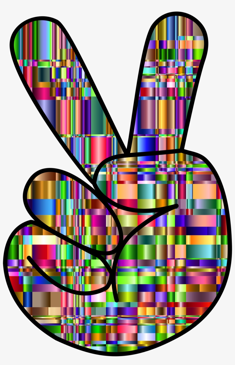 Peace Sign Hand - Peace Symbols, transparent png #1245348