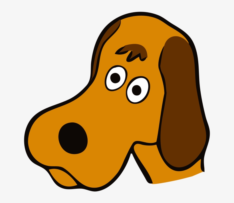 Dog, Animal, Sad, Brown, Face, Head - Cartoon Dog Face Png, transparent png #1245597