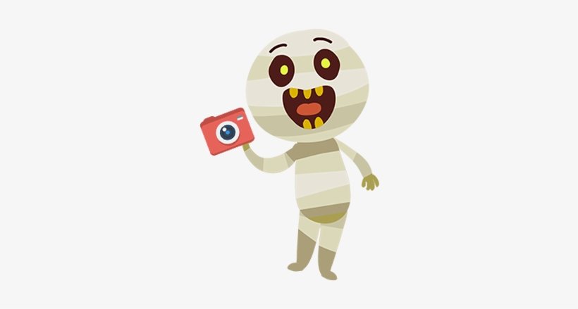 Photo Camera Mummy - Grey, transparent png #1245653