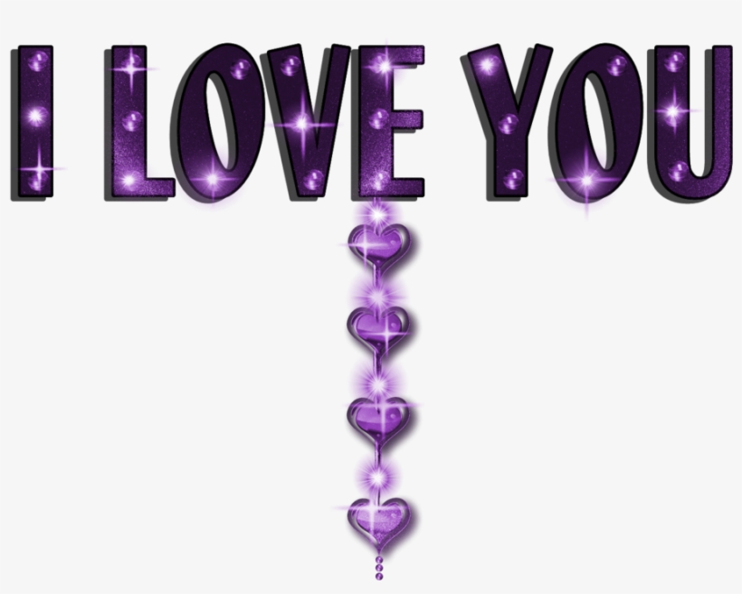 I Love You Purple - Cok Mor I Love You, transparent png #1245681