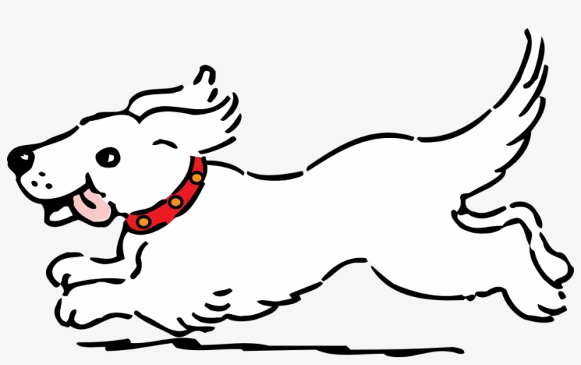 Dog Clipart Cartoon - Dog Clipart Black And White, transparent png #1245708