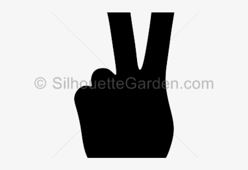 Peace Symbol Clipart Silhouette - Sign, transparent png #1245797