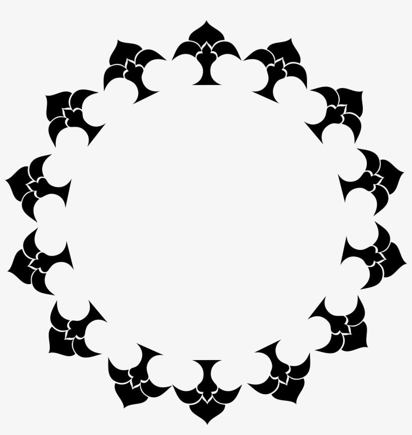 Png B/w - Transparent Circle Design Png, transparent png #1246148