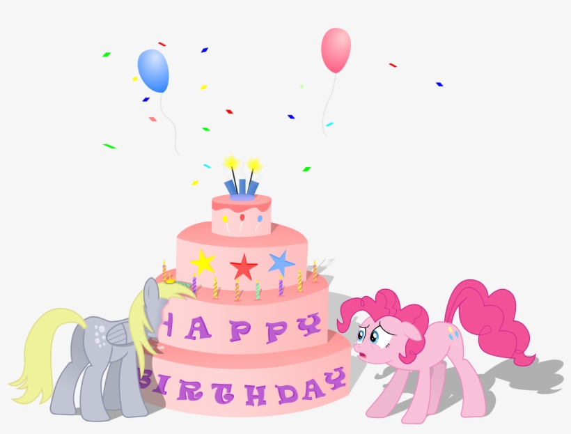 Derpy Hooves Pinkie Pie Birthday Cake Cake Decorating - Happy Birthday Little Pony Png, transparent png #1246259