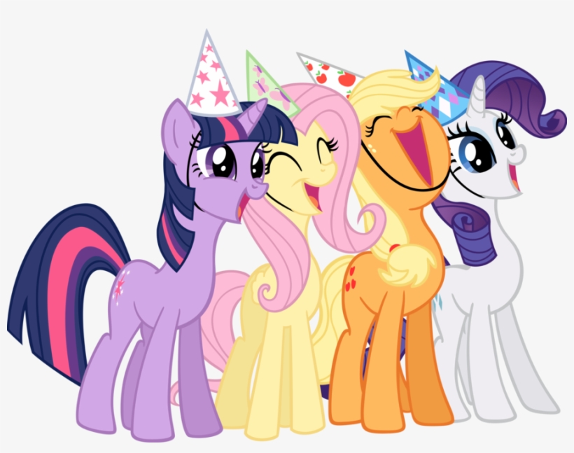 Akili-amethyst, Fluttershy, Hat, Party Hat, Rarity, - Twilight Sparkle Birthday Png, transparent png #1246377