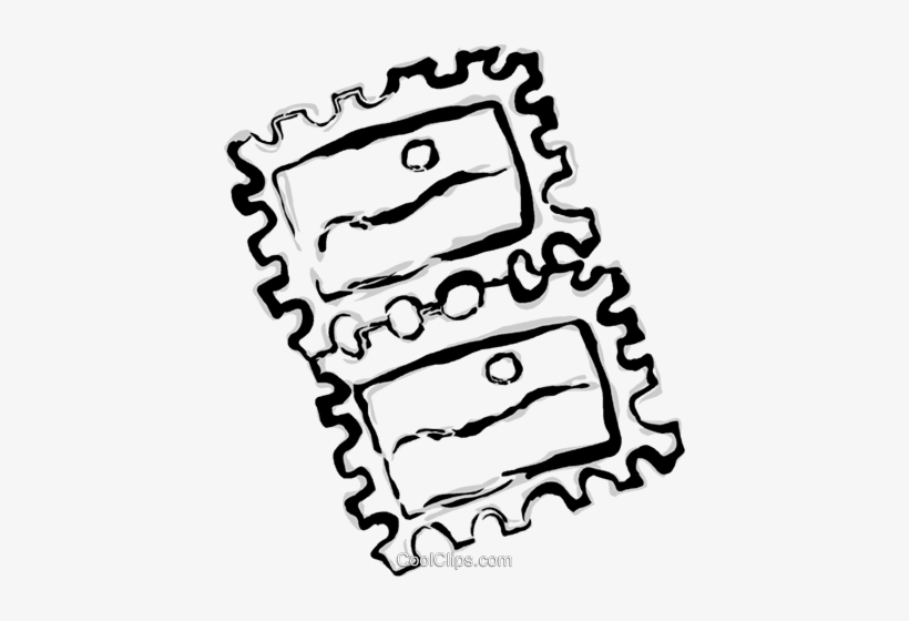Postage Stamp Royalty Free Vector Clip Art Illustration, transparent png #1246419