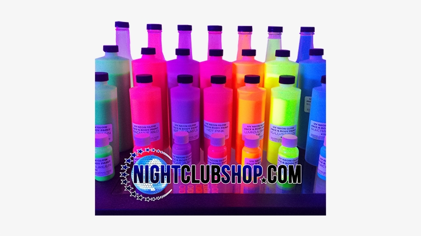Glowparty Nightclub Shop Glow Paint Uv Reactive Glowpaint - Paint, transparent png #1246596