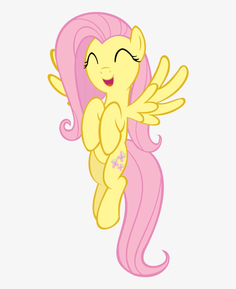 My Little Pony Clipart White Background - My Little Pony Fluttershy Flying, transparent png #1246863