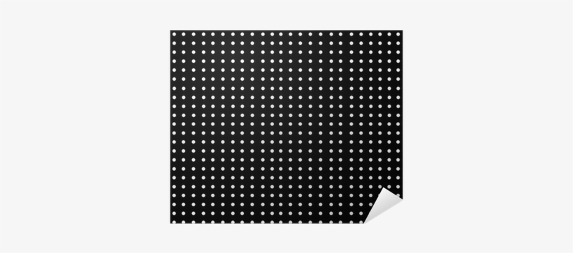 Background-white Dots On Black Pattern Poster • Pixers® - Led Display, transparent png #1246937