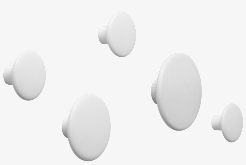 03011 The Dots White Set Of 5 1504709071 - Muuto Dots Vita, transparent png #1247503