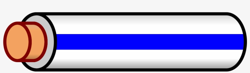 Wire White Blue Stripe - Wire, transparent png #1247667